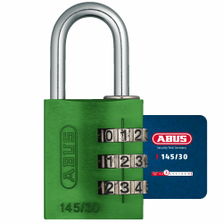ABUS Zahlenschloss 145/30 Grün - Kofferschloss, Spindschloss u. v. m. - Aluminium-Vorhängeschloss - individuell einstellbarer Zahlencode - ABUS-Sicherheitslevel 3 Grün 30mm 1 Stück Angebot bei HelloDeals