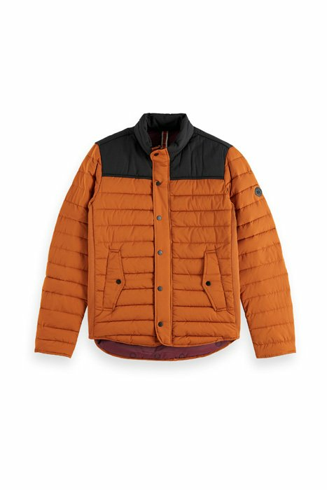 Scotch & Soda Classic short quilted primaloft jacket combo a
