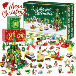 Evolyline Weihnachten Bauspielzeug, 12 in 1 Weihnachts Bauset Spielzeug Weihnachts Bauspielset mit 24 Pack, 618 Stück Weihnachtsmann Weihnachtsgeschenke für Kinder Jungen Mädchen Alter 6+ Weihnachtsbaum Angebot bei HelloDeals