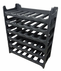 Alpfa Flaschenregal anthrazit für 36 Flaschen, Bodenstehend Angebot bei HelloDeals