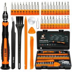 JOREST 38Pcs Feinmechaniker Schraubendreher Set, Mini Werkzeug Kit mit Torx T1 T2 T3 T4 T5, TR6 T7 T8 T9 T10 T15, Triwing Y00, Stern P2 P5, -1.0/2.0, usw, für Switch, PS4, Laptop, Xbox, Brillen, Uhren Angebot bei HelloDeals