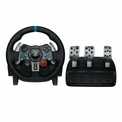 Logitech G G29 Driving Force Racing Wheel und Bodenpedale, Real Force Feedback, Edelstahl-Schalthebel am Lenkrad, Leder-Lenkradbezug für PS5, PS4, PC, Mac – Schwarz PlayStation | PC G29 | G920 Angebot bei HelloDeals