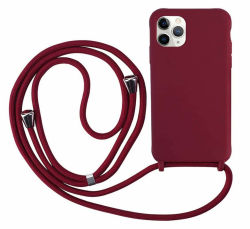 Ququcheng Kompatibel mit iPhone 12/12 Pro(6.1") Hülle,Handykette Hülle Silikon Seil Necklace Handyhülle mit Kordel Tasche TPU Bumper Schutzhülle für iPhone 12/12 Pro(6.1")-Rot iPhone 12/12 Pro(6.1") Rot Angebot bei HelloDeals