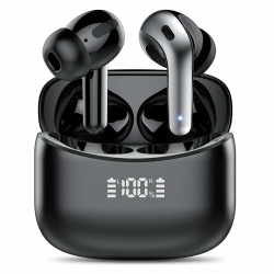 FAMOO Bluetooth Kopfhörer, Kopfhörer Kabellos Bluetooth 5.3 In Ear Kopfhörer mit 4 ENC Noise Cancelling Mic Ear Buds, LED-Anzeige, Kabellose Kopfhörer 52H Tiefer Bass, IPX7 Wasserdicht Ohrhörer Schwarz Angebot bei HelloDeals