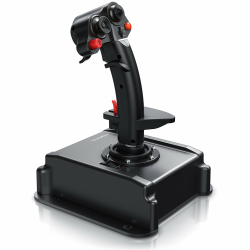 Titanwolf - PC Joystick - Flight Stick – Vierweg Joystick – HOTAS Funktion - stufenloser Schubregler – Hat Switch Achtwege Stick - 4 Buttons D-Pad - 3 Modi – Gashebel – Ruder – 9 Knöpfe-23 Funktionen Angebot bei HelloDeals