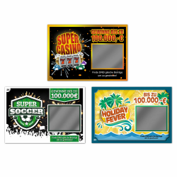 avandu Fake Rubbellose Scherzartikel im 3er Set - Spaßartikel Gadget Angebot bei HelloDeals