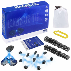 EOPUOZS Magnetspiel, Magnetisches Schachspiel, Tragbares Reise-Brettspiel mit 20 Magneten und Spielseil, Logikspiel für 2-4 Spieler, Familienspiel ab 14 Jahre Angebot bei HelloDeals