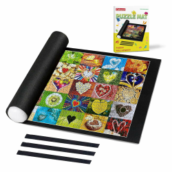Celawork Puzzlematte für Puzzles,Jigsaw Rolls,mit bis 1000 Puzzle Teile Puzzle Pad Puzzleunterlage Puzzle Rollmatte,praktisches Zubehör zur Aufbewahrung von Puzzles Schwarz Angebot bei HelloDeals