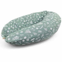 HOBEA-Germany Stillkissen 190 cm x 76 cm XXL Lagerungskissen Schwangerschaftskissen für Baby und Erwachsene Seitenschläferkissen Stillkissen mit Bezug aus Bio Baumwolle, Wald Wald Stillkissen Angebot bei HelloDeals