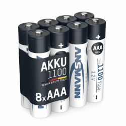 ANSMANN Akku Micro AAA, 8 Stück, 1050 mAh 1,2V NI-MH, wiederaufladbar, ideal für Spielekonsolen, Wireless Maus, Taschenlampen, Hochleistungsakku Angebot bei HelloDeals