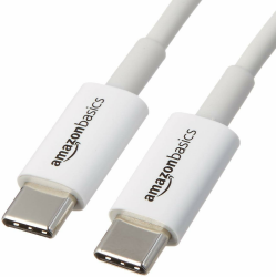 Amazon Basics Verbindungskabel USB 2.0 USB-C auf USB-C, 0.9 m, kompatible mit Laptop, Weiß Weiß 0.9 m 1 Stück Angebot bei HelloDeals