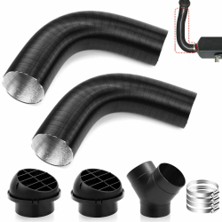 Diesel Standheizung Zubehör 75mm Y-Rohr-Set Auto Heizung Rohr Kanal Standheizung Schlauch Entlüftungsschlauch Auto Heizung Rohrleitung Warmluftauslass Heizrohr Auto für 75mm Heizung Rohrleitung Angebot bei HelloDeals
