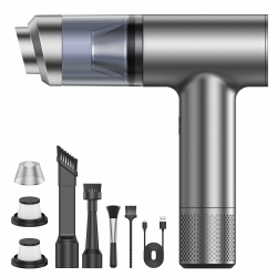 Quilted Northern Handstaubsauger, 15000Pa Akku Handstaubsauger USB-C Wiederaufladbarer, Mini Staubsauger mit Bürstenlosem Motor, Handstaubsauger Kabelloser Nass und Trocken für Auto und Küche 6677-pro Angebot bei HelloDeals