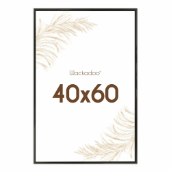 Wackadoo Bilderrahmen 40x60 Schwarz Fotowand Fotorahmen mit Glasscheibe Kunststoff Picture frame Posterrahmen 40 x 60 cm Schwarz Angebot bei HelloDeals