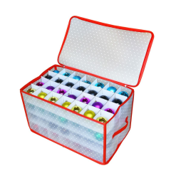 Spetebo XL Aufbewahrungsbox für Christbaumkugeln - für 112 Kugeln - Sortierbox Kiste für Weihnachtsschmuck faltbar XL / 112 Kugeln Angebot bei HelloDeals