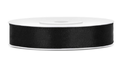 Libetui 25 Meter Satinband Schwarz 12mm schwarzes Schleifenband Dekoband Schwarz Geschenkband Geschenkverpackung Deko Party Geburtstag Trauer Band Schwarz 12mm 12mm x 25m Schwarz Angebot bei HelloDeals