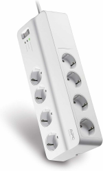 APC-Surge Protector - PM8-GR - Steckdosenleiste mit Überspannungsschutz (8-fach Stecker Schuko, schaltbar, für PC, TV u.a., Farbe: weiß) 8 Ausgangssteckdosen Nur Steckdosen weiß Angebot bei HelloDeals