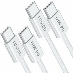 RAVIAD USB C auf USB C Kabel [2Stück 2M], iPhone 15 Ladekabel 60W 20V/3A USB C Ladekabel PD 3.0 Schnellladekabel USB C für iPhone 15, Samsung S24/23/S22/S21, MacBook Pro/Air, Pad Pro/Air, Huawei- Weiß 2M+2M 60W Weiß Angebot bei HelloDeals