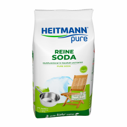 HEITMANN pure Reine Soda | Natürliches Reinigungspulver für Haushalt, Wäsche & Garten | Vielseitiges Hausmittel gegen Fett, Schmutz, Flecken & Gerüche | 500 g Angebot bei HelloDeals