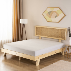 GD HOME Renforce Baumwolle Spannbettlaken/Spannbetttuch aus 100% Baumwolle/Weiches und Atmungsaktives Leintuch 180 x 200 x 30 cm/Jersey Bettlaken/Hellgrau 180x200x30cm Hellgrau Angebot bei HelloDeals