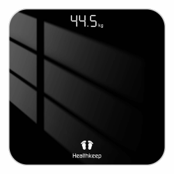 Körperwaage mit Hochpräzisions-Sensoren: Präzise Digitale Personenwaage aus Sicherheitsglas, Schwarz 260 schwarz Angebot bei HelloDeals
