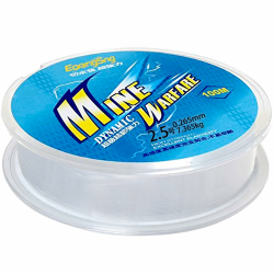 Angelschnur 100M Angelschnur transparent,Nylonfaden Fishing line Nylonfaden transparent reißfest Angelschnüre Angelsehne extra stark Angelleine Angel schnur. (2.5Typ-0.26mm/100M) Angebot bei HelloDeals