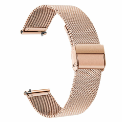 TRUMiRR Ersatz für Garmin Venu 3S/Venu 2S/Vivoactive 4S/Vivomove 3S/Forerunner 265S Armband,18mm Metall Masche Edelstahl Uhrenarmband Ersatzband für Fossil Damen Q Venture HR 4,Withings Steel HR 36mm Roségold Angebot bei HelloDeals