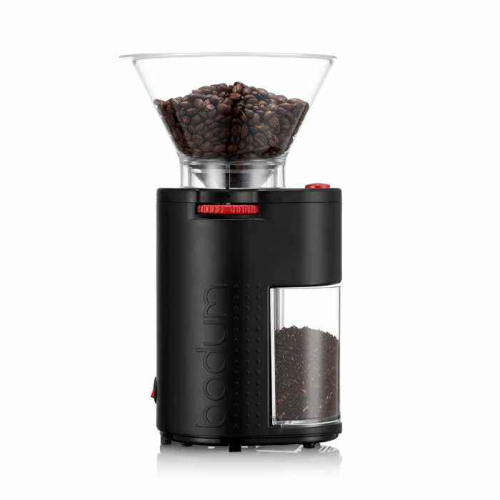 Elektrische Kaffeemühle, Kegelmahlwerk, 160 W (bis zu 220 g Kaffeebohnen)
