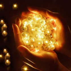 BTONGE 100 Stück LED-Ballons Lichter, Mini Led Licht, Runde LED Ballonlichter, Warmweiß Hochzeit Licht, Bunte Blinkende Party Licht für Papierlaterne Weihnachten Geburtstag Karneval Bar Klub Dekor Angebot bei HelloDeals