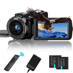 CAMKORY Videokamera Camcorder FHD 1080P 36MP IR-Nachtsicht Kmera für YouTube 3.0'' Drehbarer IPS Bildschirm 16X Digitalzoom IR Nachtsicht Digitalkamera Angebot bei HelloDeals