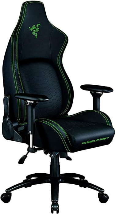 Razer Iskur - Schwarz / Grün Gaming-Stuhl mit integrierter Lendenwirbelstütze