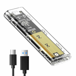 SSD M.2 nvme SSD USB Gehäuse nvme, Adapter SSD M2 nvme USB Externe Festplatte USB 3.1 Gen2 SSD Gehäuse für PCIe M-Key SSD 2230/2242/2260/2280 mit UASP Adapter m2 sata Angebot bei HelloDeals
