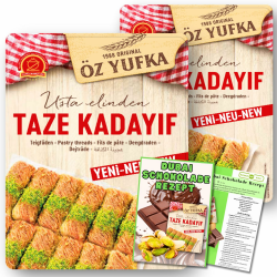 2x Kadayif Engelshaar Teigfäden für Dubai Schokolade + Rezept Dubai Schokolade (2x400g) Angebot bei HelloDeals