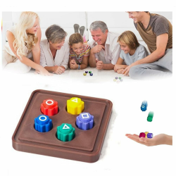 Traditionelles Koreanisches Spiel, Gonggi Jack Stone Pebbles Set – klassischer Hand-Auge-Koordinationsspaß, pädagogisches Spielzeug für Kinder, Familienaktivität (5pcs+Base) Angebot bei HelloDeals