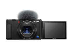 Sony Vlog-Kamera ZV-1 (Digitalkamera, 24-70mm, seitlich klappbares Selfie-Display für Vlogging & YouTube, 4K Video) Single Angebot bei HelloDeals