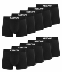 Boxershorts Herren 10er Pack,Unterhosen Männer Unterwäsche Retroshorts Baumwolle Atmungsaktive(Gr. M - 3XL) L Schwarz Angebot bei HelloDeals