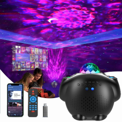 Togaga LED Sternenhimmel Projektor, Galaxy Projektor, Nachtlicht Sternenhimmel Projektor mit Fernbedienung/Bluetooth Musik Lautsprecher, Perfekt Geschenk für Kinder und Erwachsene Angebot bei HelloDeals