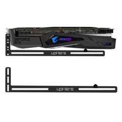 upHere gaming Grafikkarten Halterung,Grafikkarten Halter/Holster-Halterung, Eloxiertes Luft- und Raumfahrt-Aluminium, Einzel- Oder Doppelsteckplatzkarten (Schwarz),GL05 Angebot bei HelloDeals