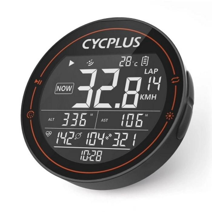 CYCPLUS M2 Kabelloser Fahrradcomputer GPS Tachometer BT ANT+ Fahrradcomputer Wasserdicht mit Trittfrequenzsensor Pulsmesser für MTB Mountainbike Rennrad