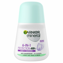 Garnier Roll-On Deo für Frauen, Deodorant mit frischem Duft und bis zu 48 Stunden Schutz vor Achselnässe und Körpergeruch, Mineral Protection 6in1 Anti-Transpirant, 1 x 50 ml 50 ml (1er Pack) Angebot bei HelloDeals