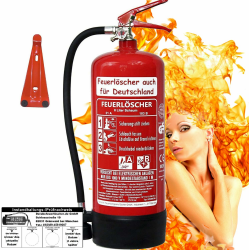 Brandengel® Feuerlöscher 6L Schaum Brandklasse AB DIN EN 3 + GS, (Mit Prüfnachweis u. Jahresmarke) Manometer, Wandhalter, Messingarmatur Sicherheitsventil, Standfuß, Schaumlöscher Haushalt Büro Schaum mit Prüfnachweis AB 6l 21a 144b = 6le Ab Schaum mit Pr Angebot bei HelloDeals