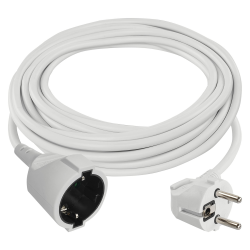 EMOS - IP20 Verlängerungskabel 7m - 1 Schuko-Steckdose - 250 V, 16 A, 3680 W - hochwertige PVC-Isolierung - H05VV-F3G 1,5 mm2 - erhöhter Berührungsschutz - für Innen - weiß 7 Meter Angebot bei HelloDeals