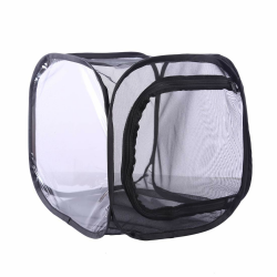 RofHaus Insekt Und Schmetterling Habitat Käfig Schwarz Faltbare Schutz Käfig Mesh Terrarium Pop-Up-30 * 30 * 30cm 30*30*30cm Angebot bei HelloDeals