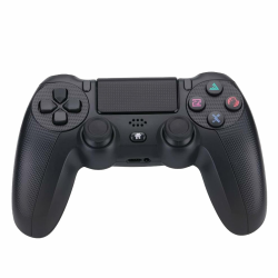 NK Wireless Controller für PS4 / PS3 / PC/Mobile - Wireless Controller mit Vibration, 6-Achsen-Erkennungsfunktion, LED-Licht, Touchpanel, Kopfhörerbuchse, inkl. Ladekabel - Schwarz Angebot bei HelloDeals