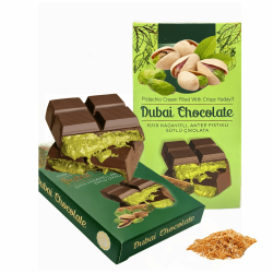 60 g Mini Dubai Schokolade | Pistaziencreme Dubai Schokolade Pistazien | Handmade Dubai Schokolade kaufen | Die Dubai Schokolade (60 g Dubai Schokolade) Angebot bei HelloDeals