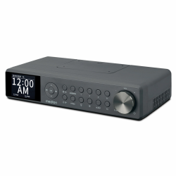 MEDION P66750 Küchen Unterbauradio (DAB+ Küchenradio, PLL UKW Radio, dimmbares TFT Farbdisplay, Koch Timer, Bluetooth, LED Leiste, inkl. Montagematerial) grau grau DAB+ | Farbdisplay Angebot bei HelloDeals