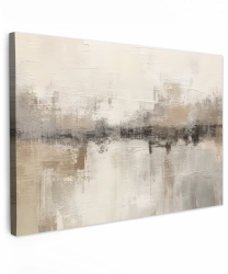 MuchoWow© Leinwand Bilder Groß 120x80 cm XXL Wanddeko Wohnzimmer Aesthetic Room Decor Deko Zimmer Wandbilder Modern Bild auf Leinwand Moderne Kunst - Abstrakt - Beige Moderne Kunst - Beige 80L x 120B cm Angebot bei HelloDeals