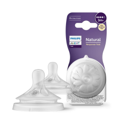 Philips Avent Natural Response Sauger – 2x Sauger für Babyflaschen mit Durchflussstärke 4, für Babys ab 3 Monaten, BPA-frei (Modell SCY964/02) 3m+ | Stufe 4 Angebot bei HelloDeals