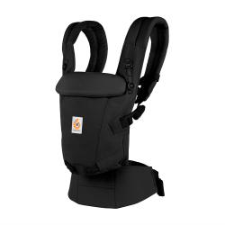 Ergobaby Adapt Babytrage für Neugeborene ab Geburt, 3-Positionen SoftTouch Cotton Ergonomische Babybauchtrage Rückentrage Baby-Tragetasche, Onyx Black Onyx Black SoftTouch Cotton Angebot bei HelloDeals
