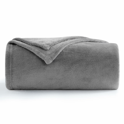 Aisbo Kuscheldecke Flauschig Decke Grau - Fleecedecke 150x200 cm XL Warme Sofa Decke, Kuschlige Wohndecke Hellgrau Weich als Wohnzimmer Blanket Couchdecke für Winter 150 x 200 cm Grau Angebot bei HelloDeals